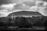 Windswept clouds over Slemish