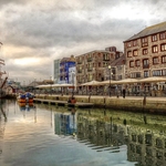 The tall ship, Kaskelot, berthed by the quay, Sutton Harbour, Barbican