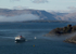 Sea mist hanging around Dunollie Castle capturing the Ferry to Mull.