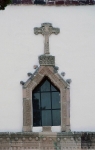 San Francisco, façade, choir loft window & cross