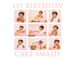 1ST BIRTHDAY CAKE SMASH