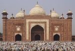 Prayers at the Taj Mahal