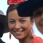 Smiling Lady Feria de Abril Seville Spain