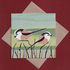 Long-tailed tits greetings card