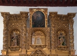 San Felipe, capilla abierta San Francisco retablo, upper tier