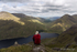 Admiring the view over Doolough, County Mayo, Ireland.