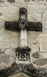West portal, pediment cross
