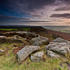 Curbar Edge Rocks at Sunset
