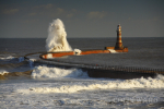 Rough Sea at Roker Pier, Sunderland. Ref 9732
