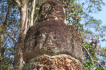 Stone faces at the Bayon complex at Ankor Wat in Cambodia