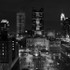 columbus skyline at night [b&w]