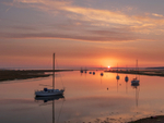 Sunrise over Keyhaven Lake - D75_3461-HDR