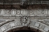 Lower cloister arch, archivolt, keystone, architrave & waterspout