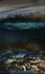 Sheep at night
