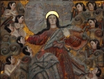 La Transfiguración, high altar, second tier central panel, Assumption