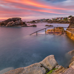 Sunrise at Dublin's Forty Foot - Version 3