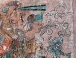 Ixmiquilpan, Hidalgo, San Miguel Arcángel, nave mural, South wall war