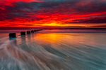 North Beach Groynes Sunrise 31/12/24