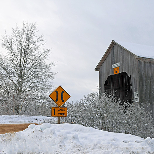 At Smithtown, Kings County, New Brunswick - the Hammond River Covered Bridge #3 built in 1914 spans 55.7 meters or 18…