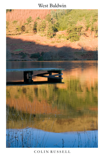 Colourful reflection of Carraghan on a calm clear December day at West Baldwin Reservior.