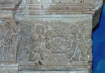 Chancel arch, left impost relief