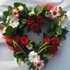 3 - Floral red rose open foliage heart