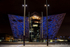 Titanic building at night