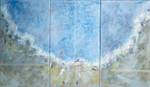 Triptych with Chaffinch  72in x 40in
