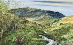 Carrifran Valley looking towards Raven Craig