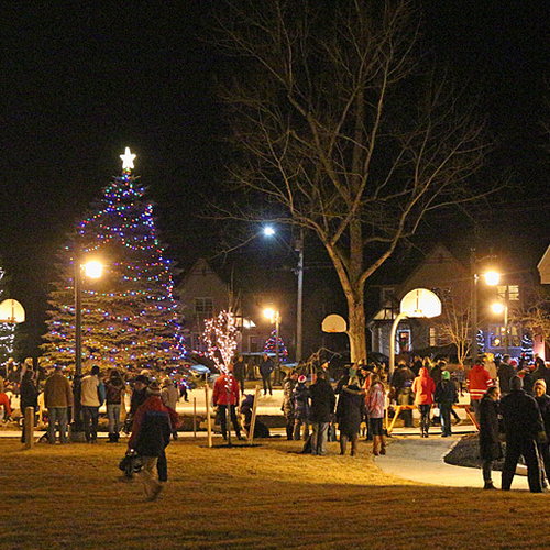 Opening night skate at the Rothesay Common outdoor rink