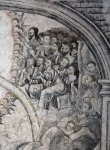 Lower cloister testera mural, detail