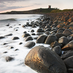 Lilburn Tower. Embleton Beach, Northumberland. England