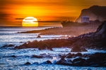z4240 Sunset over Ventnor, Steephill and beyond