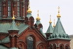 Close view of Uspenski Cathedral, Helsinki