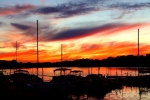Fiery Sunset at Perrysburg Docks