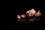 Garlic bulb and cloves