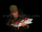 Taupo Trophy 8lb Rainbow Jack Head On.