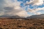 Sheffery Hills and Mweelrea Mountains from Lough Nahaltora