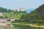 Lake Czorsztyn and Niedzica Castle, Pieniny Mountains, Poland