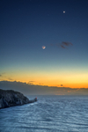 z3031 Moon and Venus over The Needles