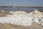 Senegal Lac Rose salt production full salt bags 2