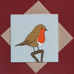 Robin greetings card