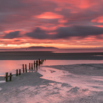Malahide Beach Groynes at Sunrise, Co Dublin