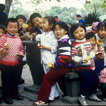 Schoolkids, Shanghai, China 1987