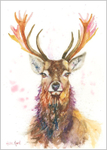 PURPLE STAG Fine Art Print 583 B