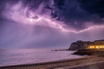 z4452 Purple Storm over Freshwater Bay