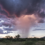 Monsoon at sunset