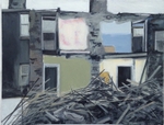 Restless Structures 3, Acrylic on Canvas, 45cm x 35cm