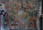 Nave mural, S wall battle scene