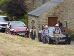 032 Arriving for Lunch in the Parish Hall